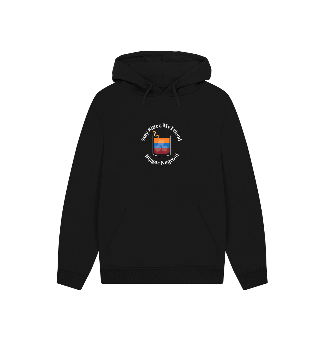 Black Printed Hoody