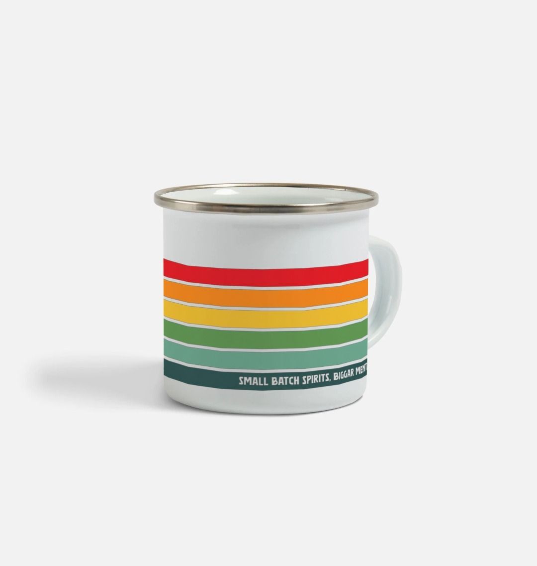 Biggar Spirits retro enamel mug