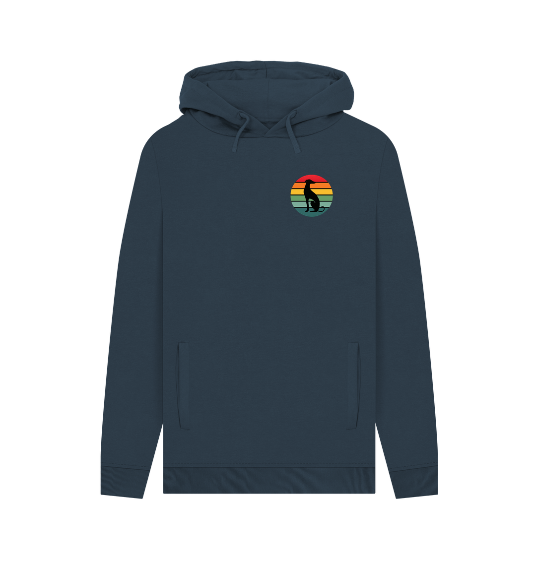 Navy Printed Hoody