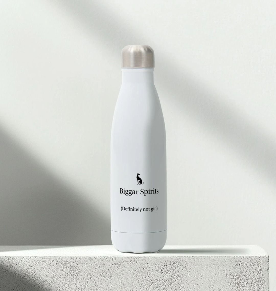 Definitely not gin stainless steel water bottle