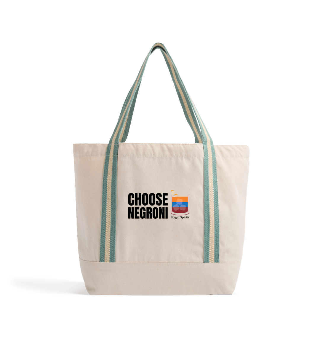 Natural/Sage Green Choose Negroni Beach Bag