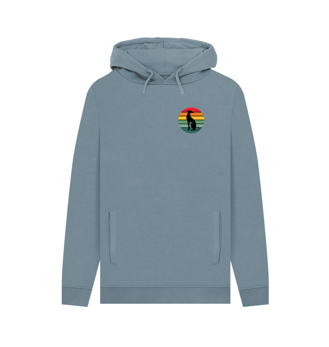 Stone Blue Printed Hoody