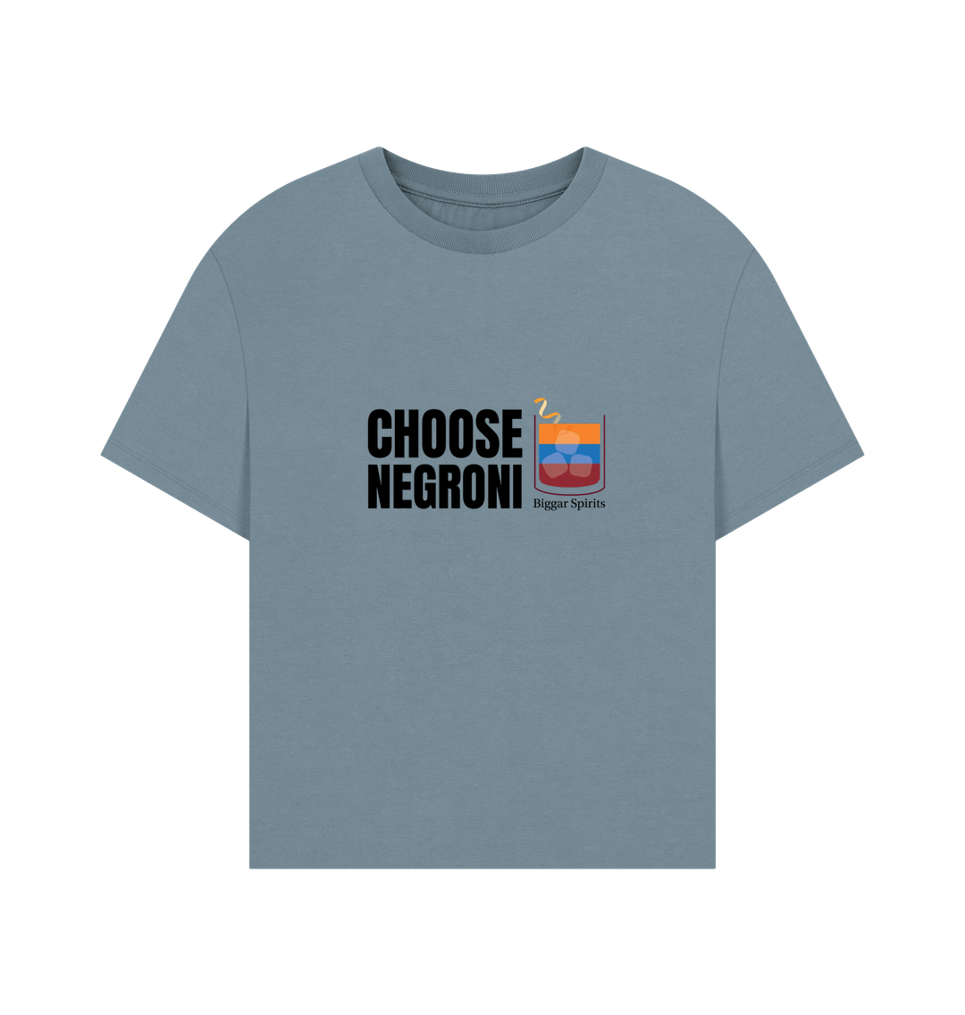 Stone Blue Choose Negroni - Womens oversized t-shirt