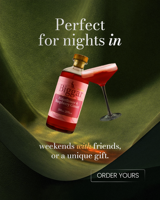Elderflower and Raspberry Gimlet Cocktail 20cl